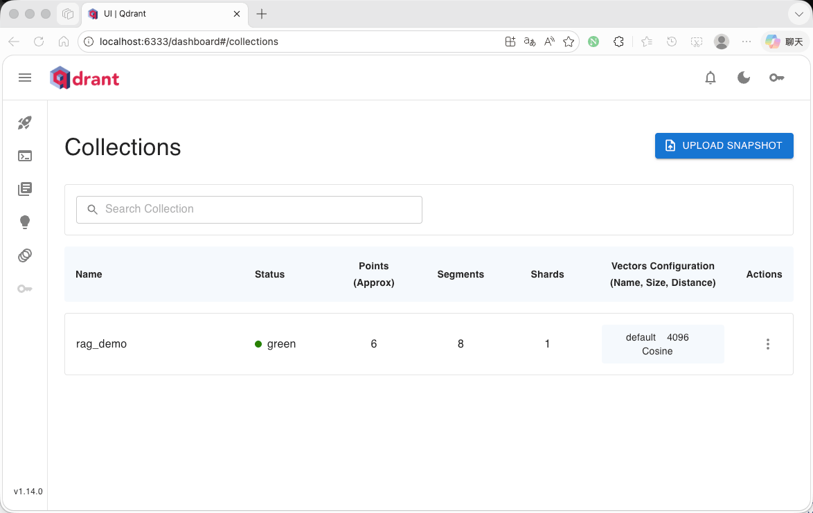 Qdrant Web Dashboard